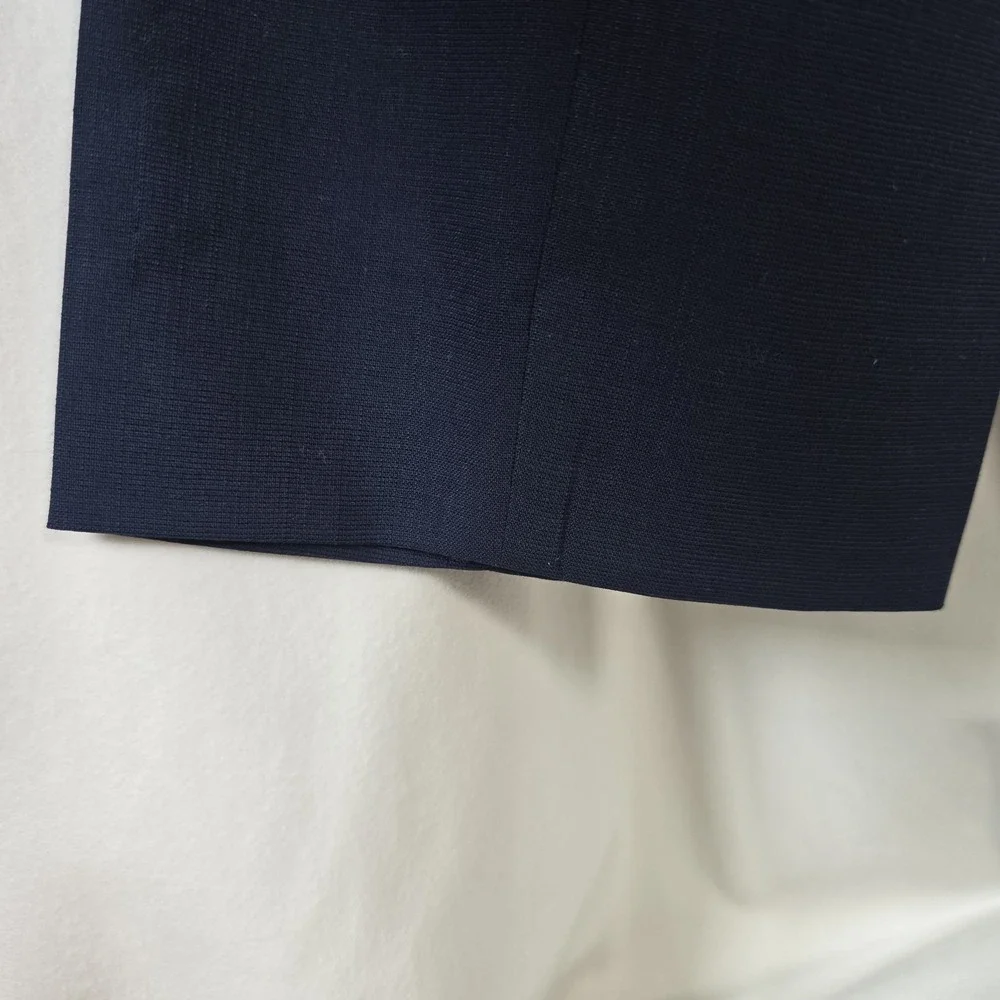 Louis Vuitton Rare Uniforms Mens Navy Slim HEMMED Trousers Size EU 44/US 28